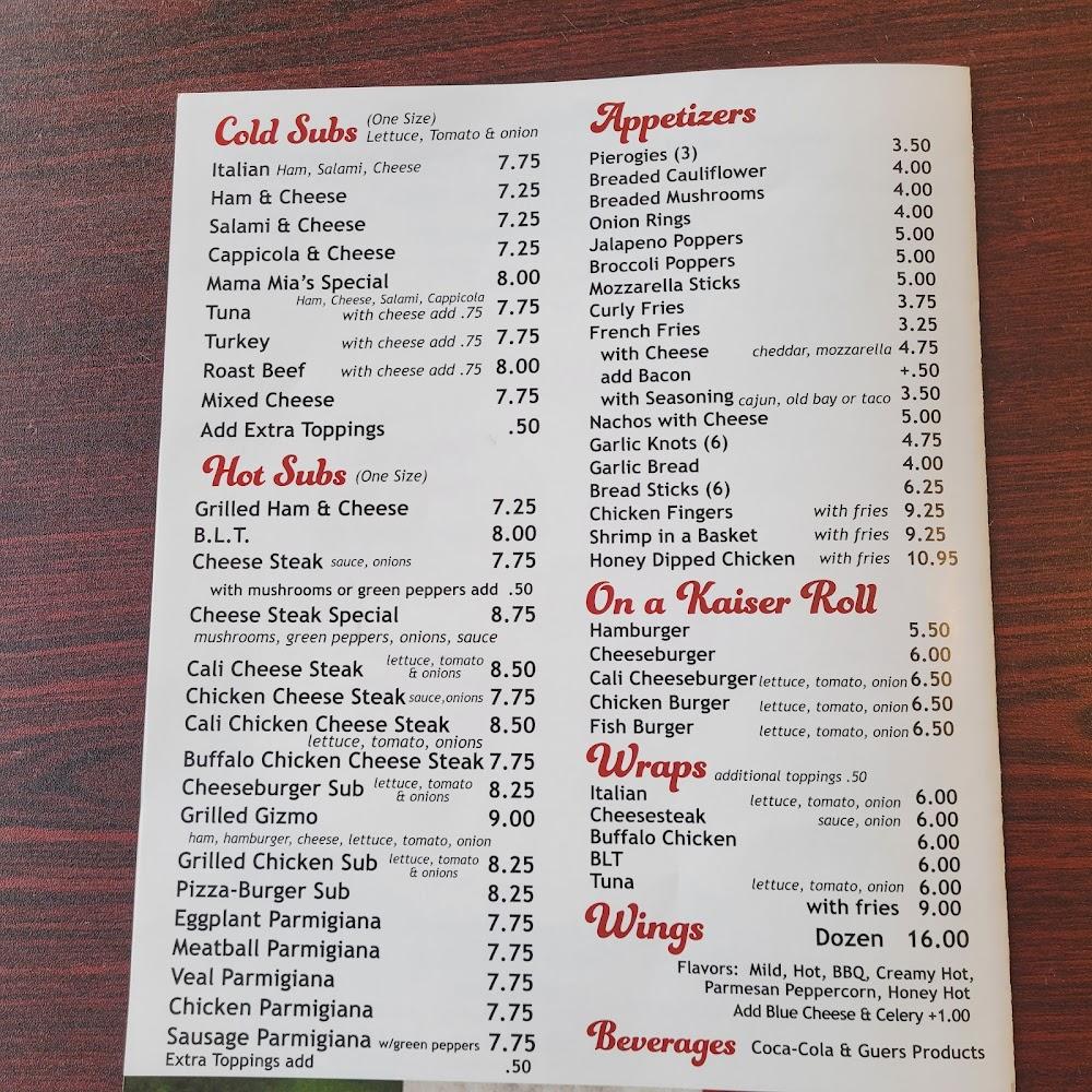 Mamma Mia's Menu image 1